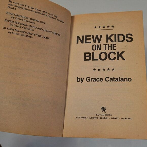 New Kids on the Block by Grace Catalano 1989 Bantam Books Paperback - Picture 5 of 8